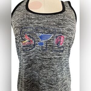 STL St Louis Cardinals Blues City SC Tank Top- Medium Baseball Hockey Soccer